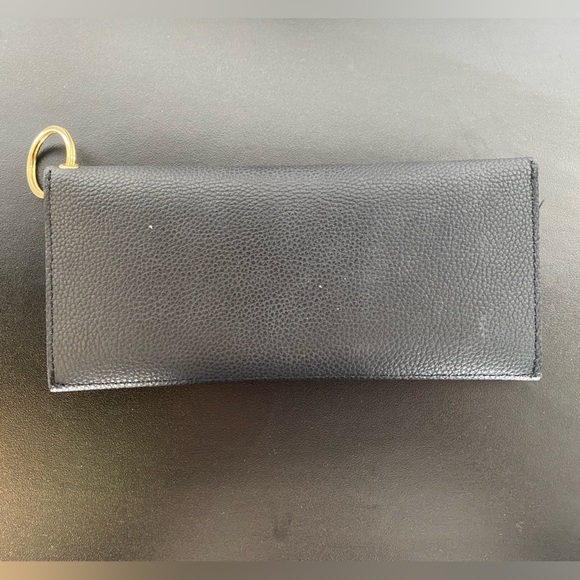 Lark & Ives - Envelope Cross Body Bag (Black and Mulberry) with Strap - Picture 8 of 9